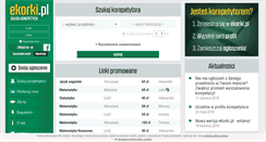 Desktop Screenshot of korepetycje.ekorki.pl